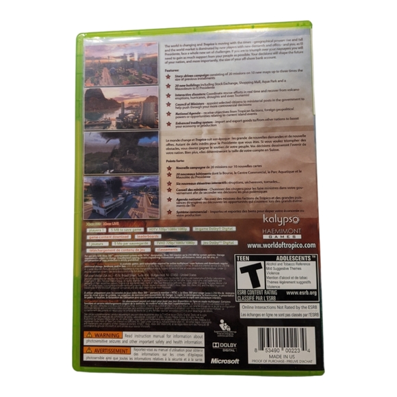 2/$10 Xbox 360 Tropico 4 Video Game Rated T - Picture 3 of 3